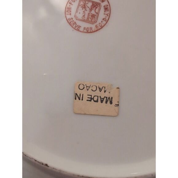 Asian Plate Two Girls For Decoration Beautiful Embossed Edging - Picture 6 of 6